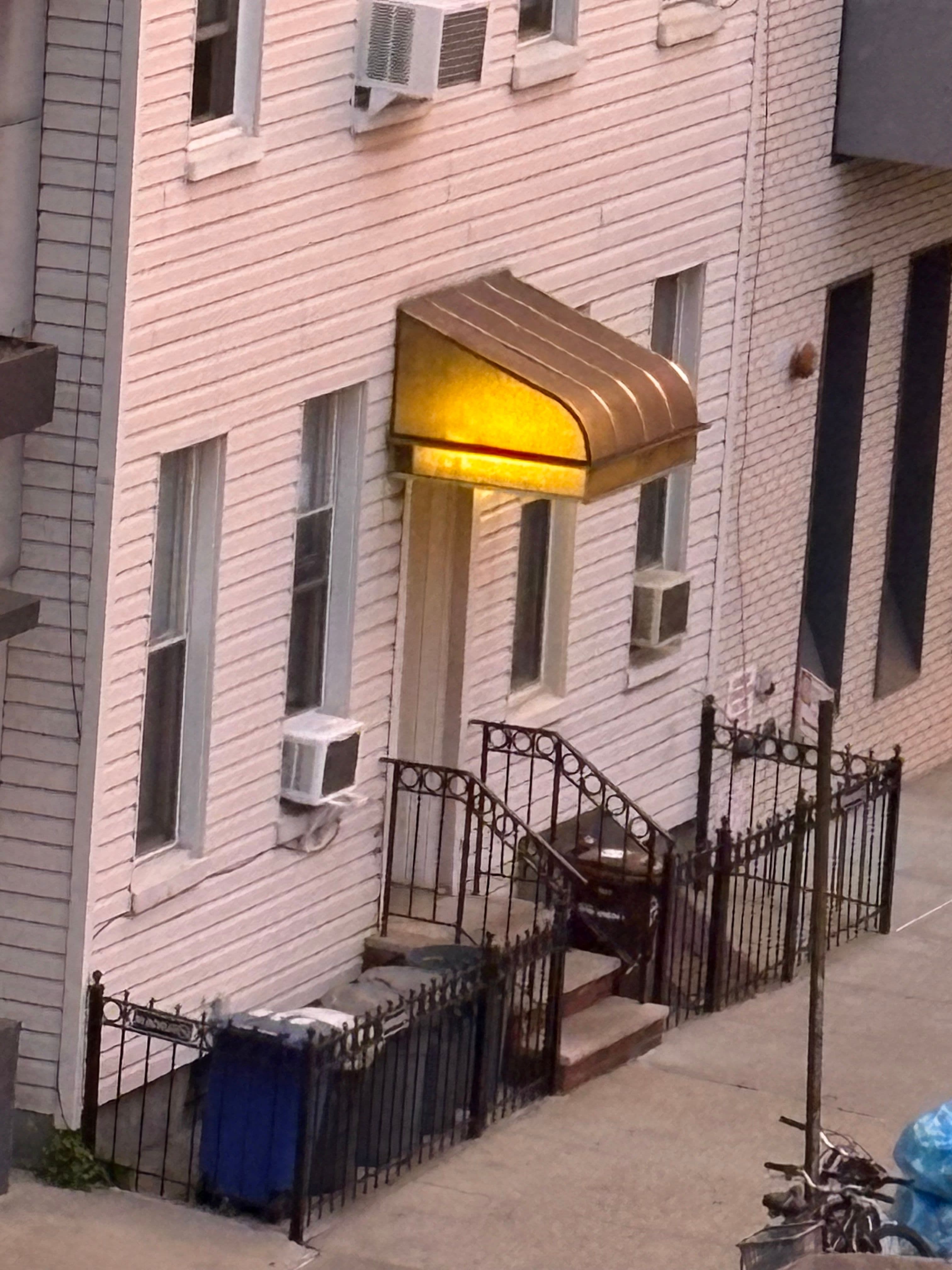 Glowing Brooklyn house entrance